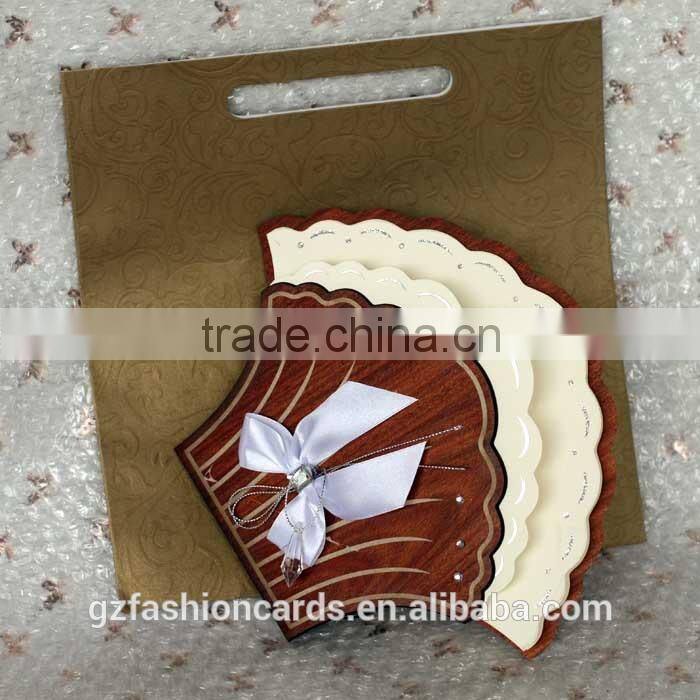 2014 Luxury Wooden Wedding Invitations