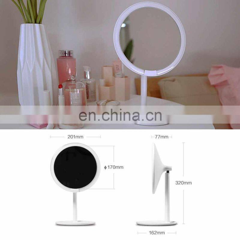 Xiaomi Mijia AMIRO Mirror Dimmable Adjustable Countertop 60 Degree 2000mAh Rotating Daylight Cosmetic Makeup Led Mirror