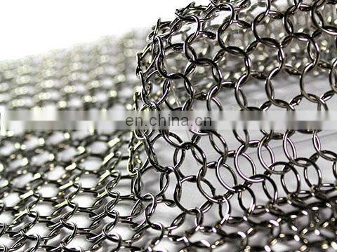 Stainless Steel Decorative Metal Chain Braid Ring Mesh