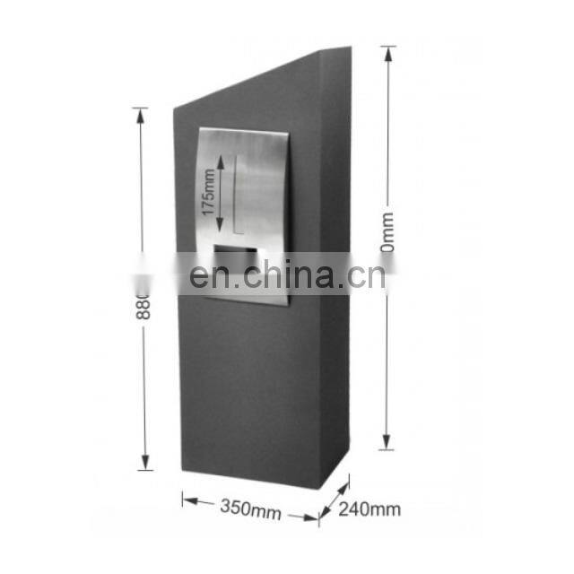 Free Standing Security Parcel Box Weatherproof Mailbox House Front Porch Residential Outdoor Roads Postbox