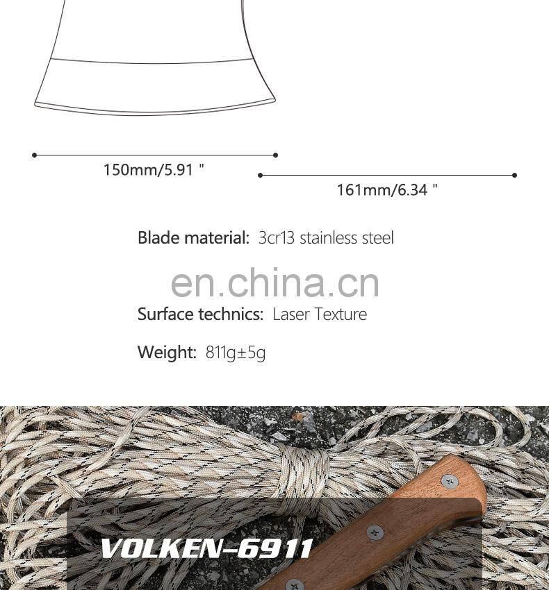 Outdoor Multi Functional Camping Hammer Axe Handle Solid Wood Material Ice Axe And Kitchen axe China