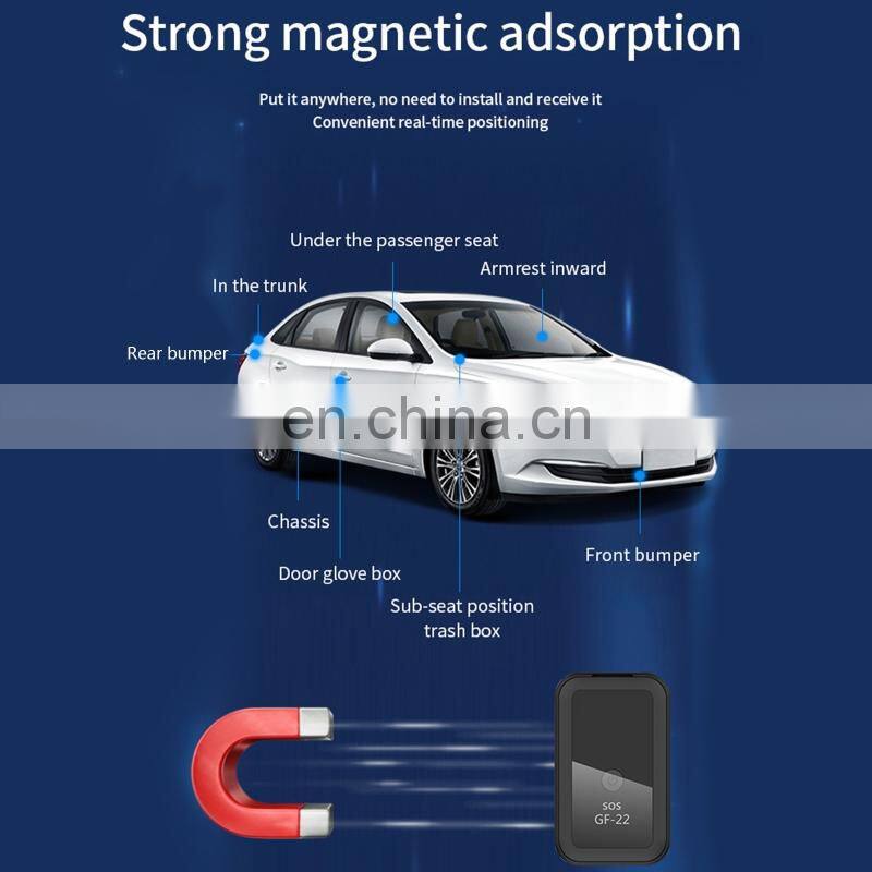 GF22 GSM & GPS Real Time tracker Locator for kids pet mini size Strong Magnetic Tracking Device for Car Motorcycle Truck