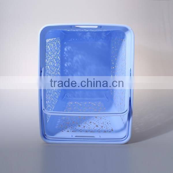 creative design rectangular washing basket with lid