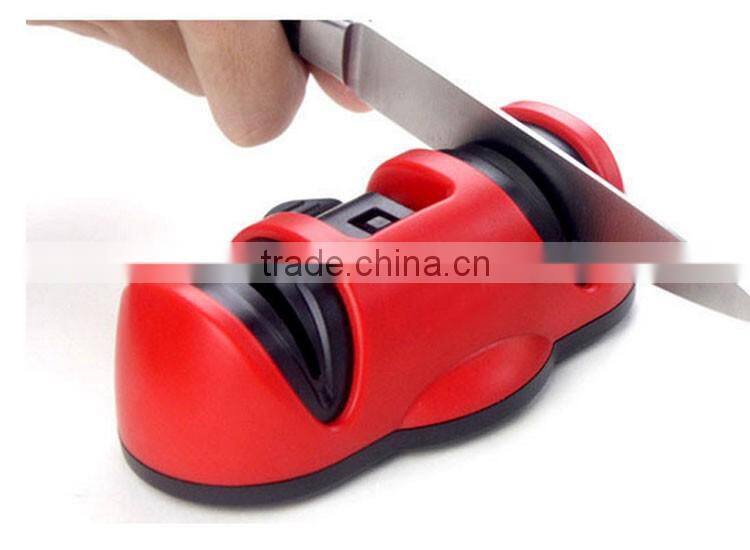 Hot new ceramic 2 stage kitchen knief sharpener with vacuum suction