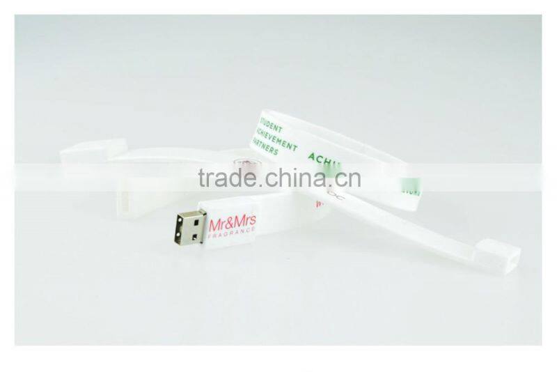 Bulk items colorful silicone bracelet usb flash drive for promotion gift