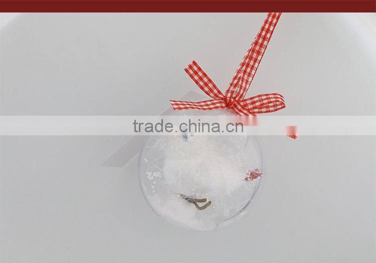 Clear Plastic Christmas Balls Cute Bird OEM Opening Christmas Bauble Ball