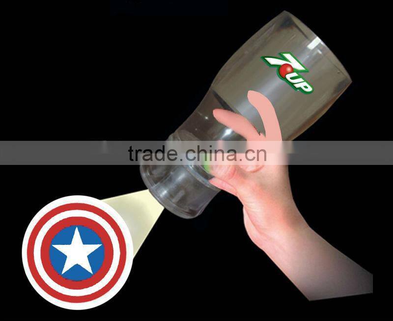 led flashing cup glasses with projection logo