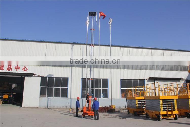 anti-rotating telescopic cylinder hydraulic lift platform truck