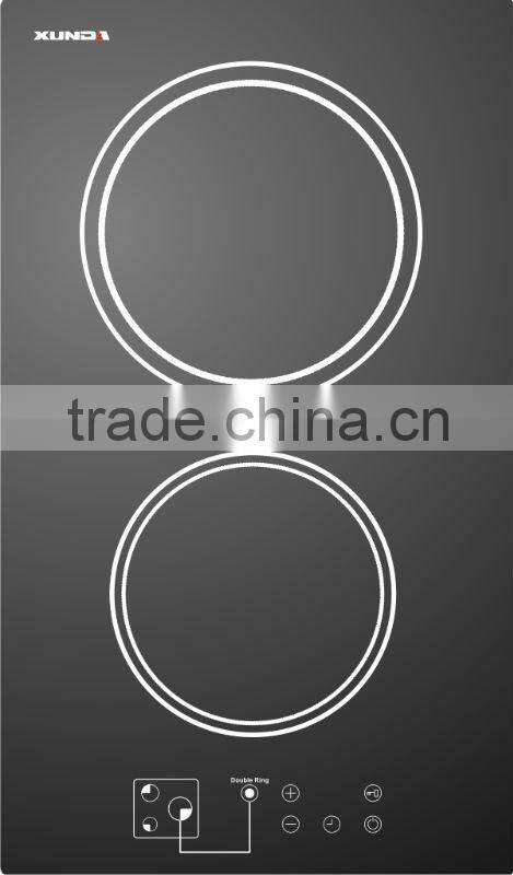 2 high light heating zone Ceramic hob