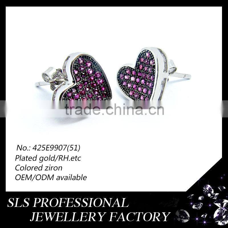 Heart-shape precious semi-precious gems gemstone jewelry fashion jewelry set 2014