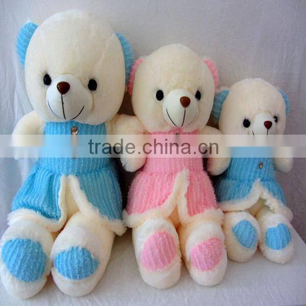 soft red stripe tiger print plush toy fabric