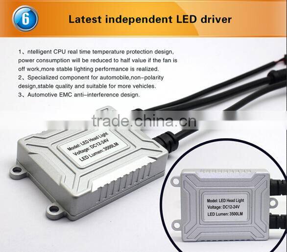 All in one 4S led headlight DC12~24V 3500lm led headlamp h8 for all motorcycles and cars