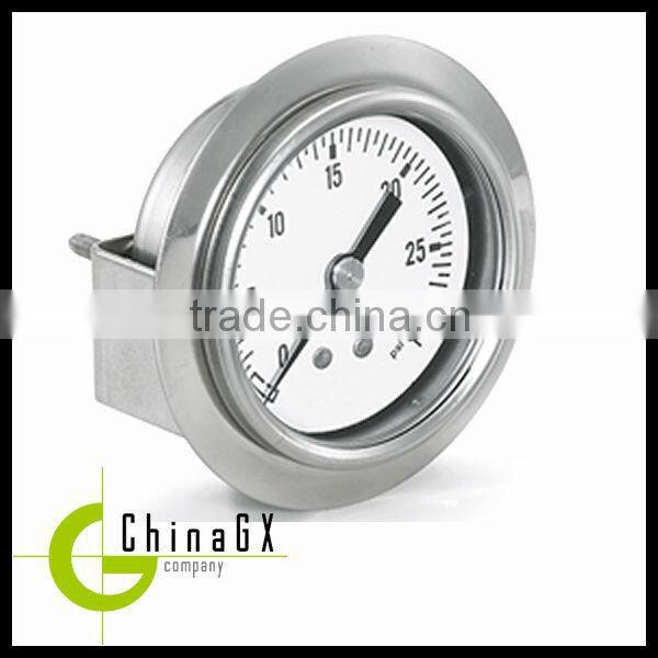 Stainless steel silicone oil filled fuel water pressure gauge manometer