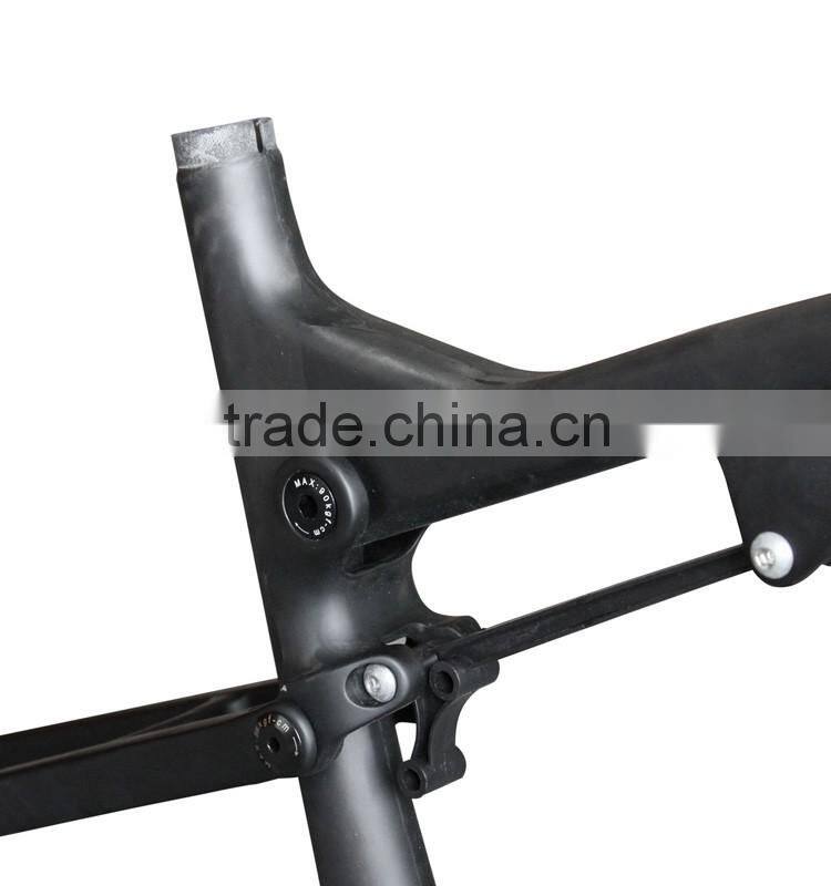 2015 27.5 ER full suspension mtb carbon frame 650B with BSA PF30