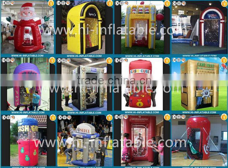 Cool event use inflatable money cash booth for sale