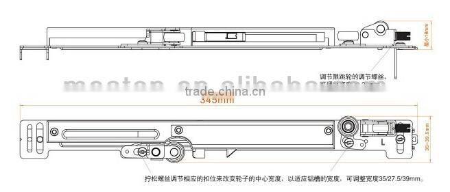 MEATON sliding drawer damper with high quality
