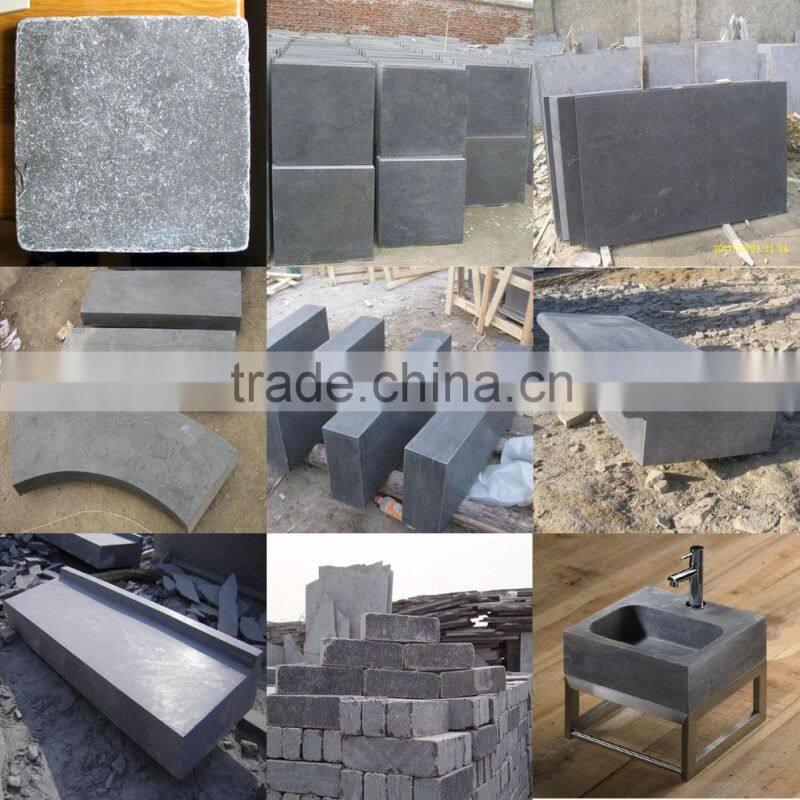 china outdoor blue limestone tiles with high quanlity and good price