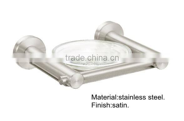 stainless steel glass soap dishes