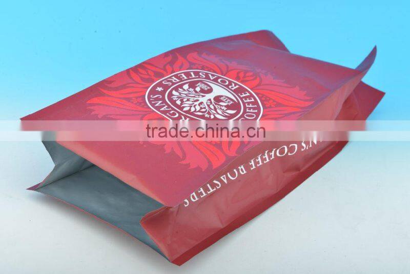 Matt Print Sealed Bag Side Gusset Quad Seal Coffee Bag