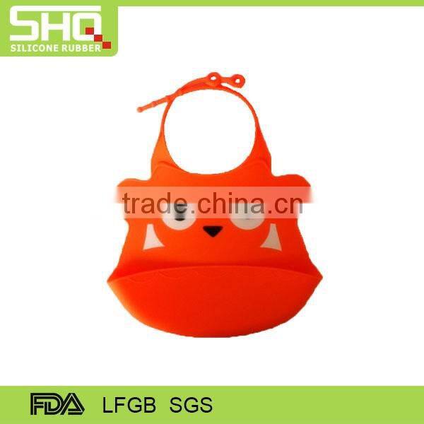 High Quality silicone baby bib eco-friendly waterproof Cartoon baby bibs wholesale