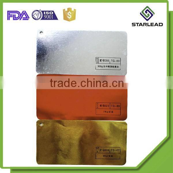 Pliable paper-backed foil metallic foil paper