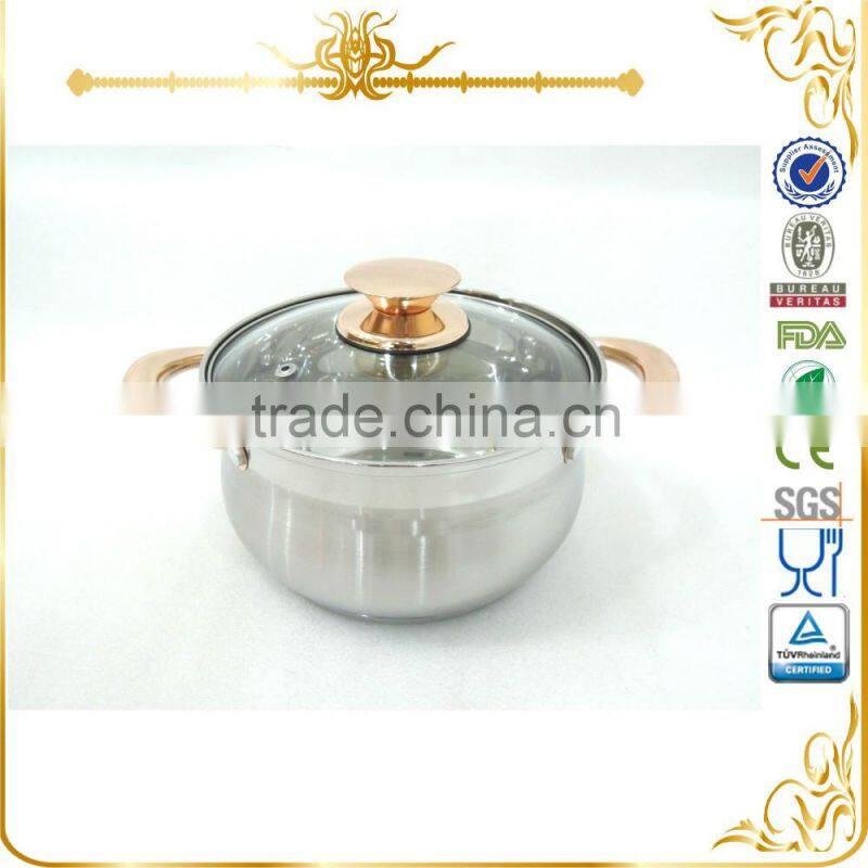 Newest stainless steel 18cm casserole hot sale Asia market MSF-3848-2