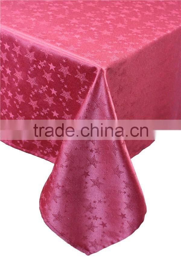 100% Polyester Gold Thread Banquet Tablecloth