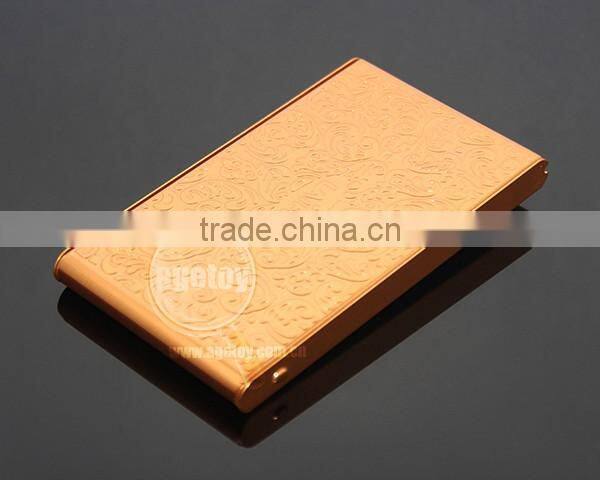 Push Up Push Down Button Folding Anodizing Gold Aluminum Knurling Business Metal Automatic Card Holder