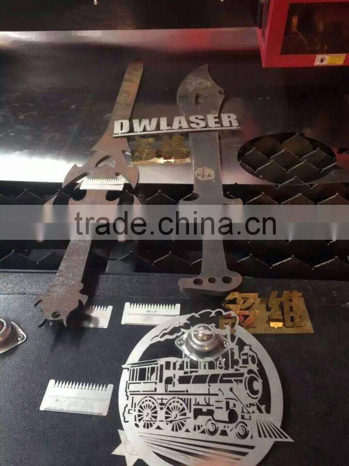 2016 hot sale Fiber metal laser cutting machine for cutting metal tube and plate 1000W 1350 of Dowell