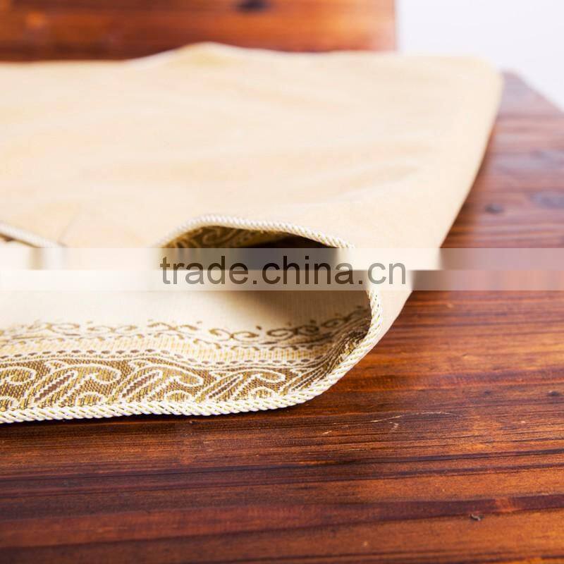PLUS Top Rating Cheap Yellow Printed Cotton Table Runner
