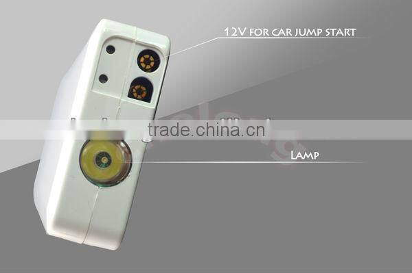Hot sells 12000mAh white portable car mini jump starter