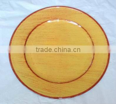 Gold charger plate,christmas charger plate