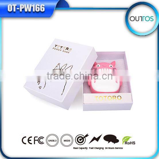High quality totoro power bank 7800mah battery charger