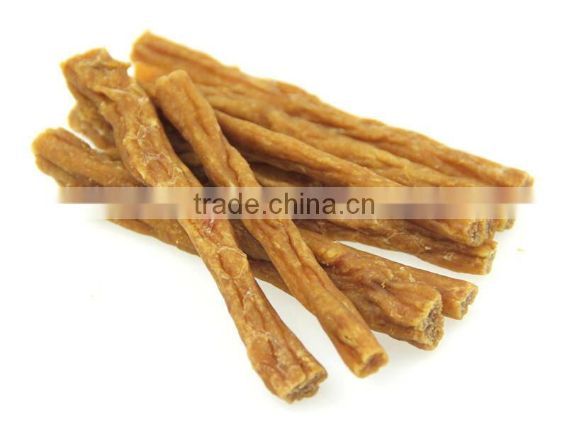 2015 new wholesale OEM dry rabbit with vegetable fillet dog snacks