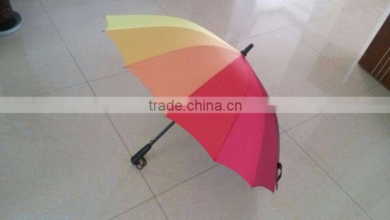 2014 22inch auto open 16 ribs rainbow umbrella