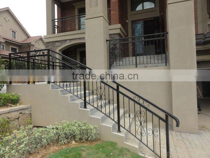Top-selling hand forged exterior stair handrail
