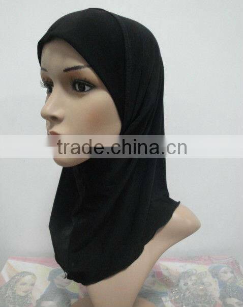 H139 plain small girl hijab