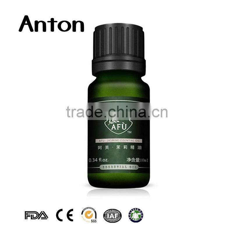 White and black proof plastic caps for essential oil glass bottle