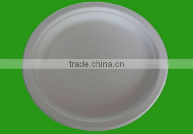 Sugarcane fibers disposable pizza paper plate