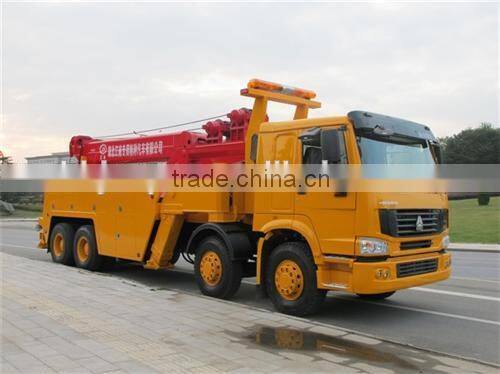 HOWO 8X4 Heavy Duty Rotator Towing Wrecker Truck For Sale