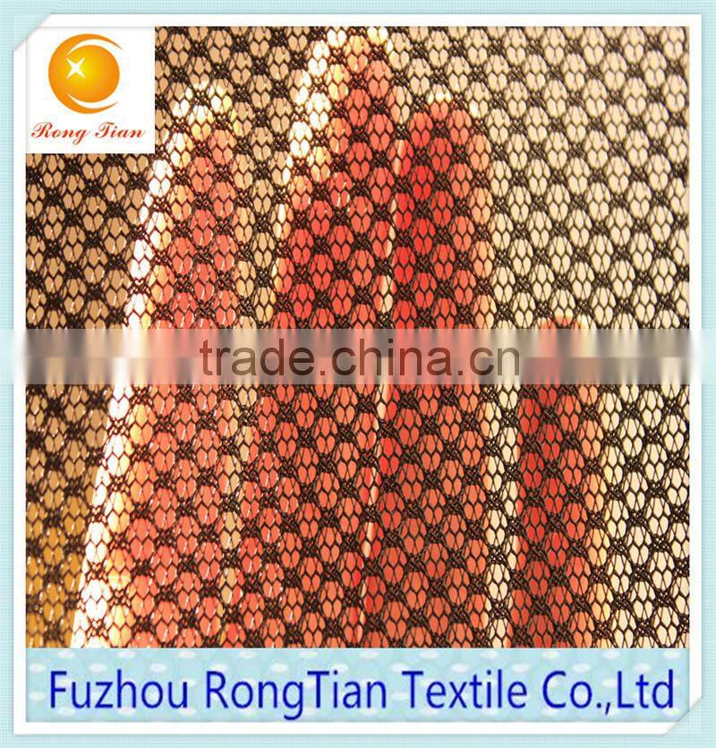 New flower style product black polyester tricot net fabric for decoration