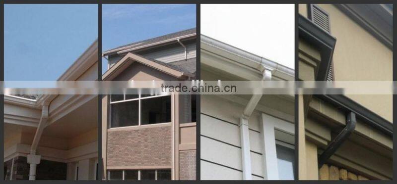 Plastic PVC rain trough