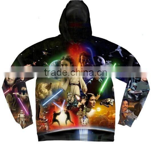 Wholesale hoodies manufacturer men custom Fashion cartoon 3D hoody sweater