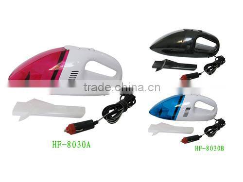 DC 12V Pink Blue Black Plastic Dust Remover Car Vacuum Cleaner