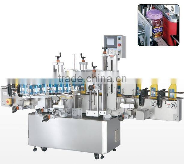 Multi Function Labeling Machine (Double Sides + Round Bottle Labeling), Flat Bottle Label Machine