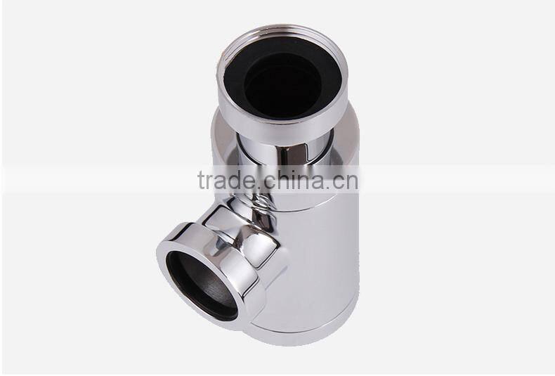 Small modern brass bottle trap with wall extension SL6707(05)