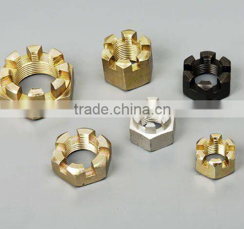Hex Slotted Nut