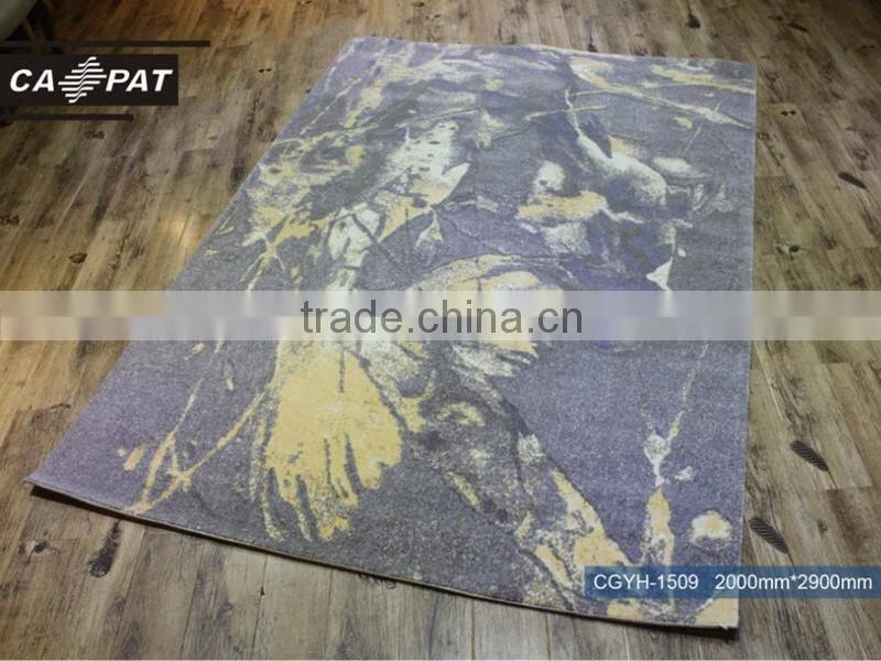 Luxury axminster carpet for hotel with 80% wool 20% nylon carpet WELCOME OEM Order CGYH 1508