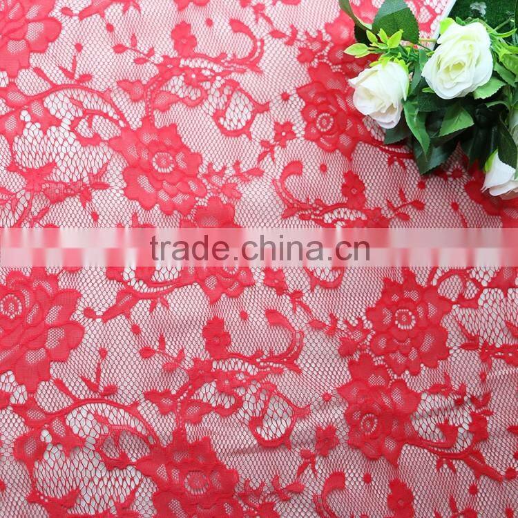 Fancy floral nylon 2016 lace fabric 3d flower lace fabric korea