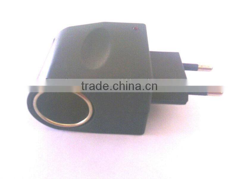110V-240V AC to 12V DC Power Adapter Converter With Cigarette Lighter for EU Market